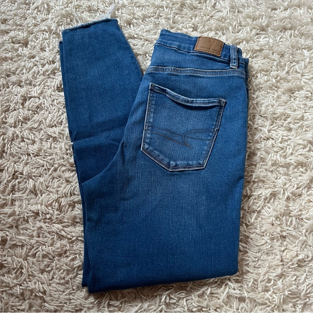 american eagle curvy high rise jeggings